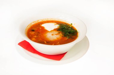 Beyaz arka plan üzerinde izole gıda