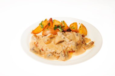 Beyaz arka plan üzerinde izole gıda