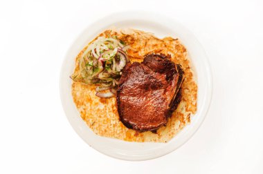 Beyaz arka plan üzerinde izole gıda