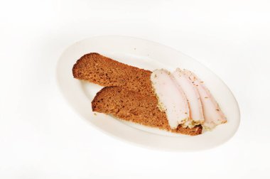 Beyaz arka plan üzerinde izole gıda