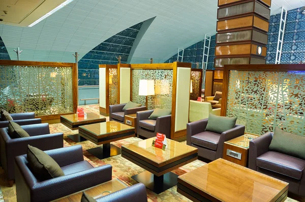 Biznes klasy Emirates Lounge — Zdjęcie stockowe