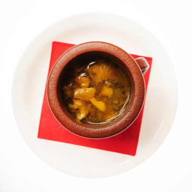 Beyaz arka plan üzerinde izole gıda