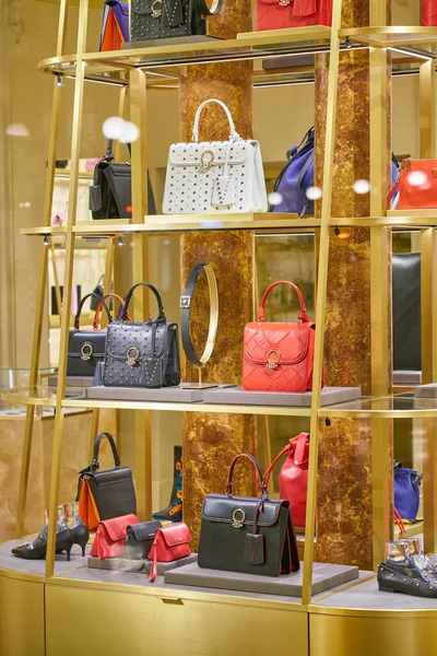 ROME, ITALY - CIRCA NOVEMBER, 2017: Bags On Display At A Gucci