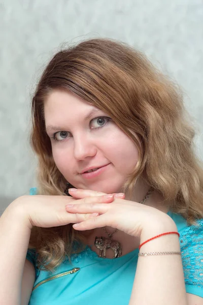 Portrait Pensive Girl Close — Stock Photo, Image