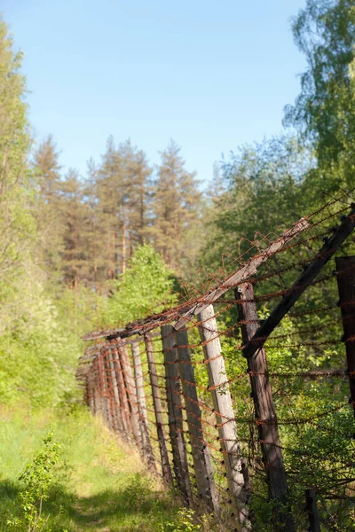 Antiga Fronteira Estatal Entre Rússia Finlândia — Fotografia de Stock