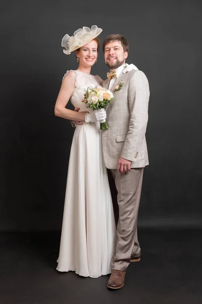 Retrato Una Pareja Día Boda —  Fotos de Stock