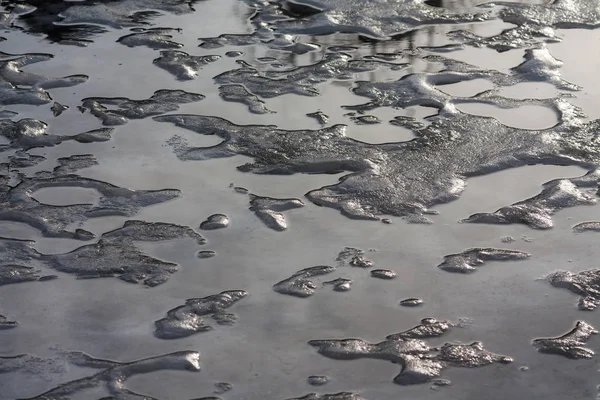 Smeltend Ijs Water Winter Dooi — Stockfoto