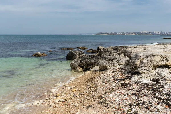 Ландшафт Скалами Берегу Моря — стоковое фото