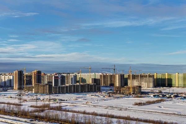 Construction of a new district — Stock Photo, Image