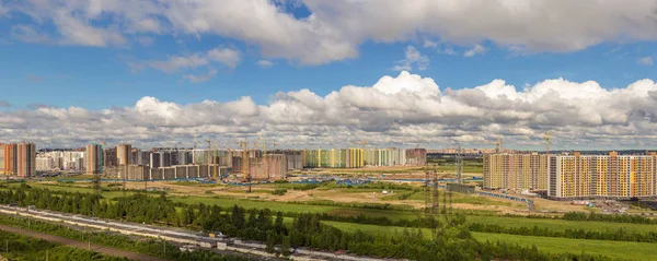 Bouw van de stad Rechtenvrije Stockafbeeldingen