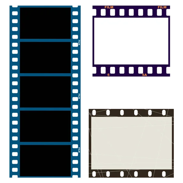 Fotogramas de película y foto — Vector de stock