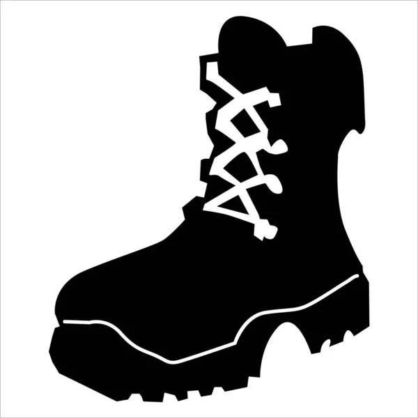 Silueta de cizme — Vector de stoc