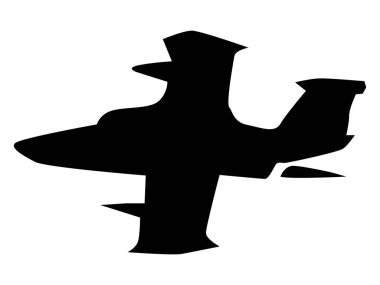 askeri jet uçağı silueti