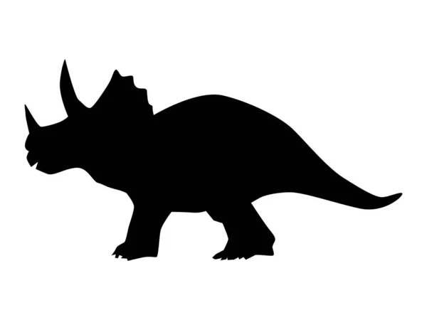 Silhouette of dinosaur — Stock Vector