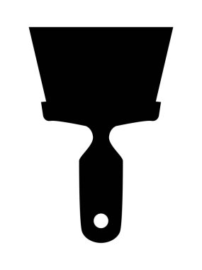 İnşaat spatula silüeti