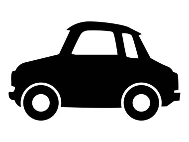 retro araba silueti