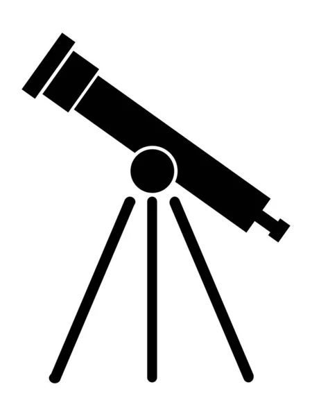 Силуэт телескопа — стоковый вектор