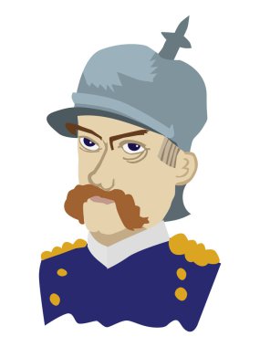 Otto von Bismarck, german statesman clipart