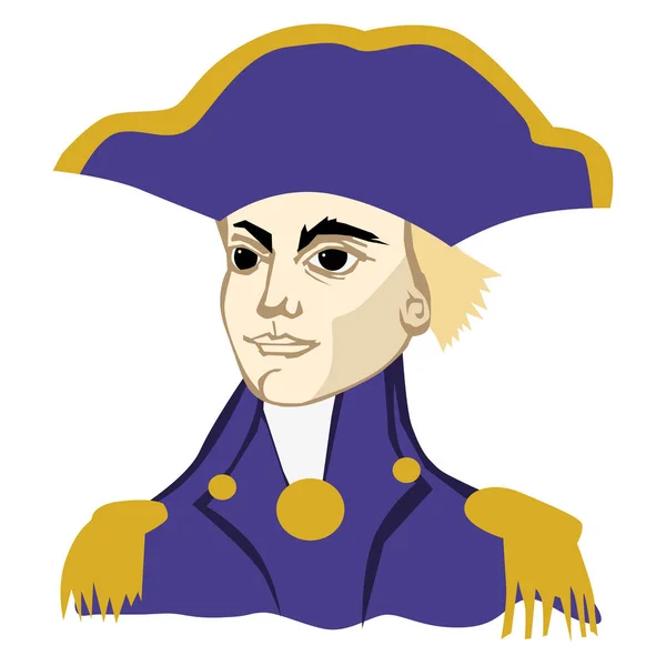Horatio Nelson, almirante britânico — Vetor de Stock