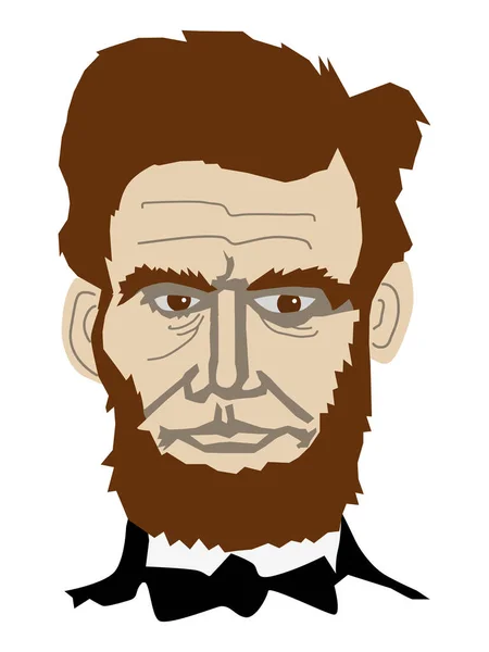 Abraham Lincoln, president of USA — Stock Vector