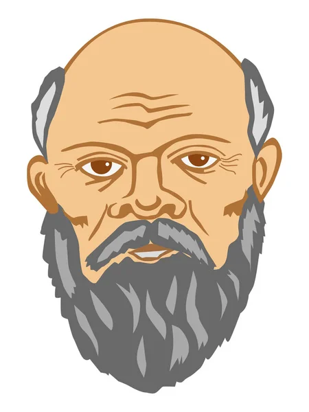 Sokrates antik Yunan filozofu — Stok Vektör
