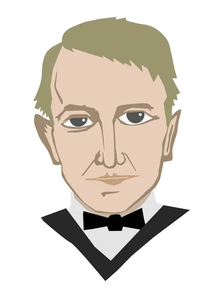 Thomas Edison Inventor americano — Archivo Imágenes Vectoriales