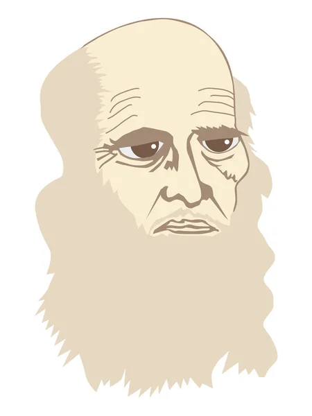 Leonardo da Vinci pintor e inventor — Vector de stock