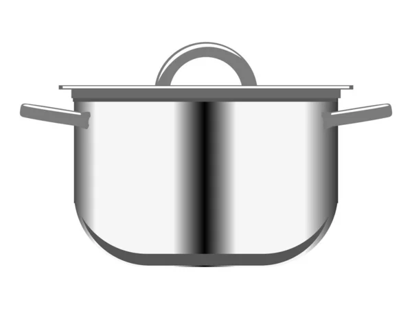 Casserole métallique — Image vectorielle