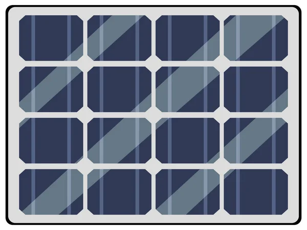 Panel baterai surya - Stok Vektor