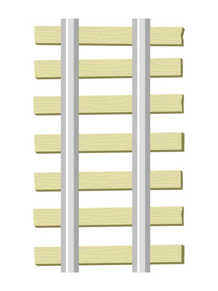Фрагмент железной дороги — стоковый вектор