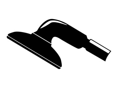 Duşun vektör silueti. Banyo yapma, ev eşyası, hy