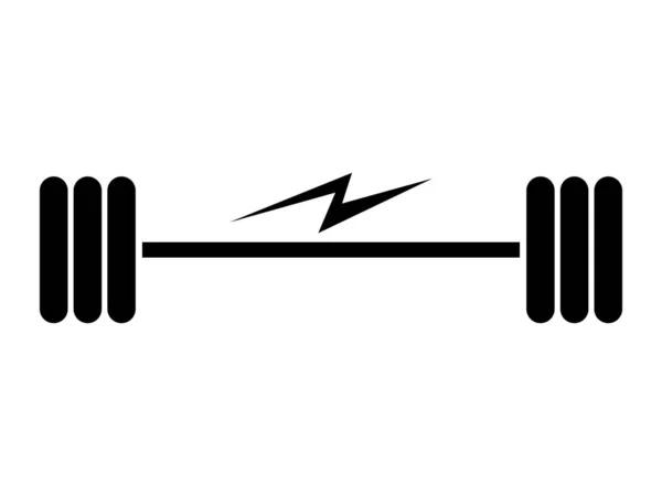 Συμβολική διανυσματική απεικόνιση του ηλεκτρικού ρεύματος. Σιλουέτα — Διανυσματικό Αρχείο