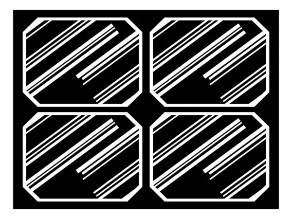 Symbolische Vektorillustration des Panels der Solarbatterie. Silhouette — Stockvektor
