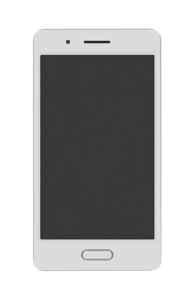 Смартфон изолирован на белом фоне — стоковое фото
