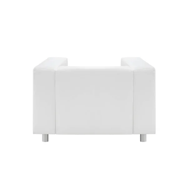 Židle Izolované Bílém Pozadí Pohled Zezadu — Stock fotografie