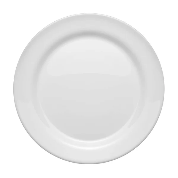 Plate White Background — Stock Photo, Image