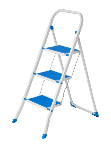 Folding Ladder Isolated White Background — Stock Photo, Image