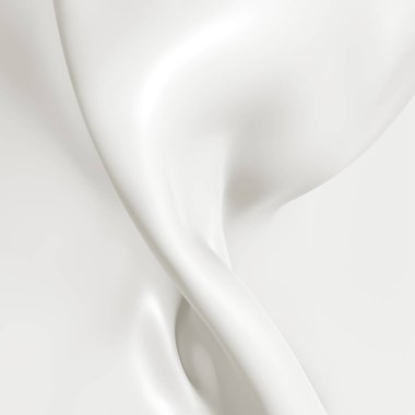 Süt yakın çekim, arka plan. 3D çizim.