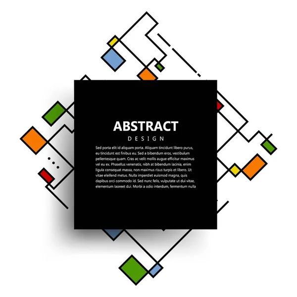 シャドウと灰色の背景にバインダー ポスターと創造的なモダンなメンフィス スタイル モダンなデザインのおしゃれな抽象的なベクトル図 — ストックベクタ