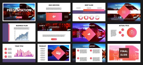 Бізнес Дослідження Цифрових Технологій Кольорові Розмиті Елементи Шаблонів Презентацій Листівка — стоковий вектор
