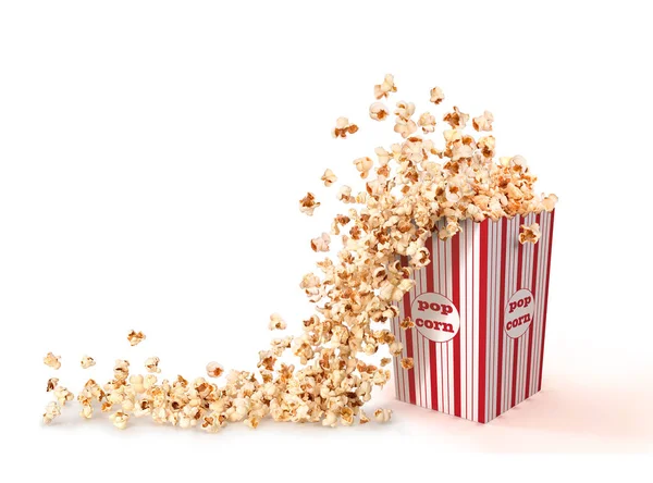 Popcorn Falls Out Paper Cup — Stock Photo, Image