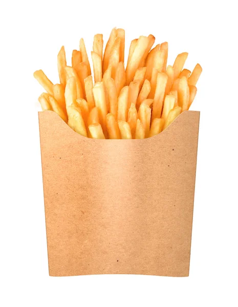 Pommes Frites Pappersmugg — Stockfoto