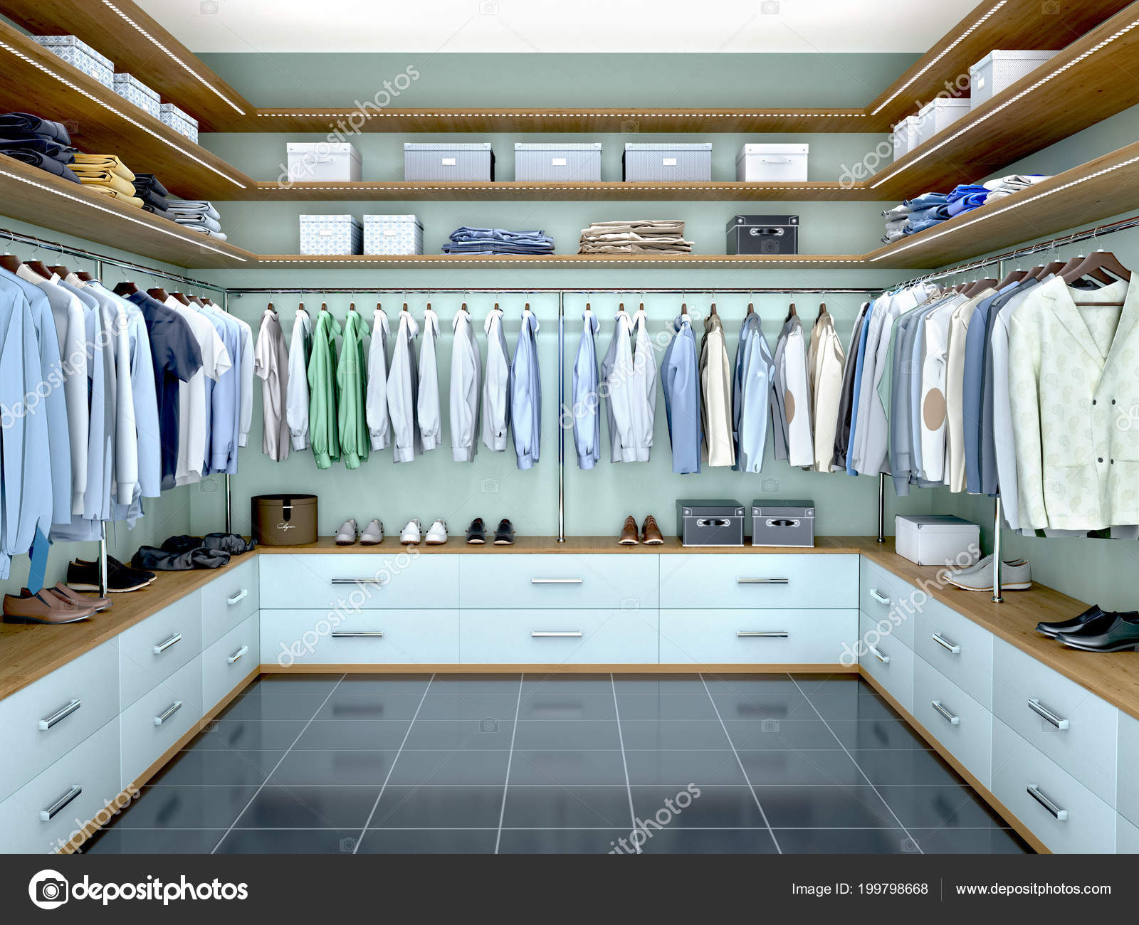 Design Modern Men Wardrobe Illustration Stock Photo C Urfingus