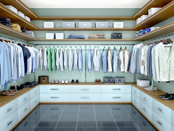 Design Einer Modernen Herrengarderobe Illustration — Stockfoto