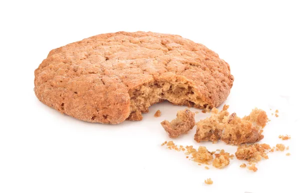 Galletas Agrietadas Sobre Fondo Blanco — Foto de Stock