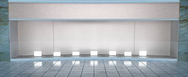 Alışveriş Merkezi 3d resimde görünen depolamak