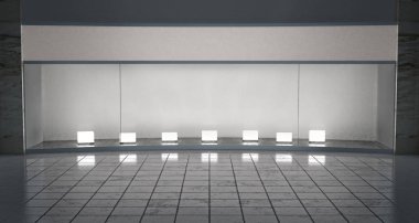 Alışveriş Merkezi 3d resimde görünen depolamak