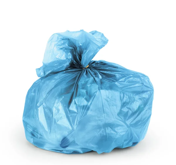 Kantong Sampah Diisolasi Pada Latar Belakang Putih — Stok Foto