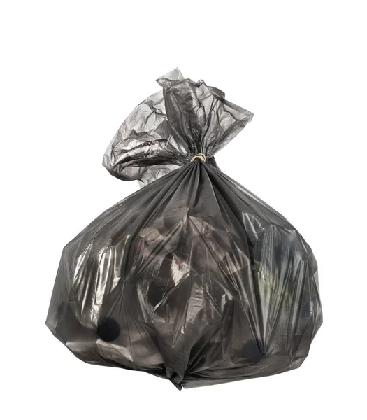 Müllsack Isoliert Auf Weißem Hintergrund — Stockfoto