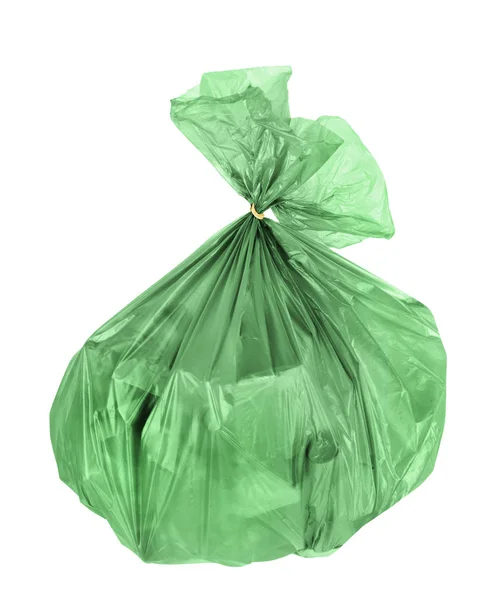 Trash Bag Isolated White Background — Stock Photo, Image